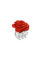Hair Clip with Rose small