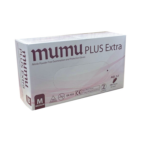 Mumu Plus Extra nitriilkindad puudrivabad 100tk