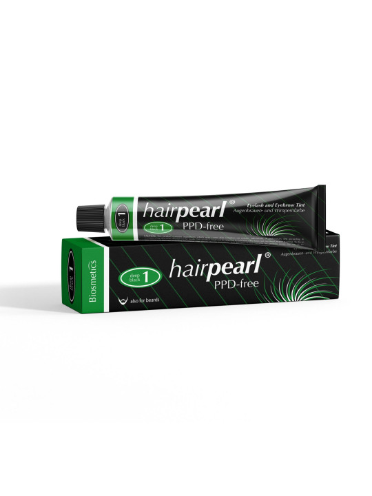 Hairpearl Eyelash and Eyebrow Tint PPD free No 1 Raven Black (Deep Black)