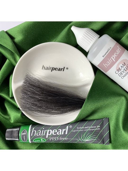 Hairpearl Eyelash and Eyebrow Tint PPD free No 1.1 Silver Fox (Graphite Grey)