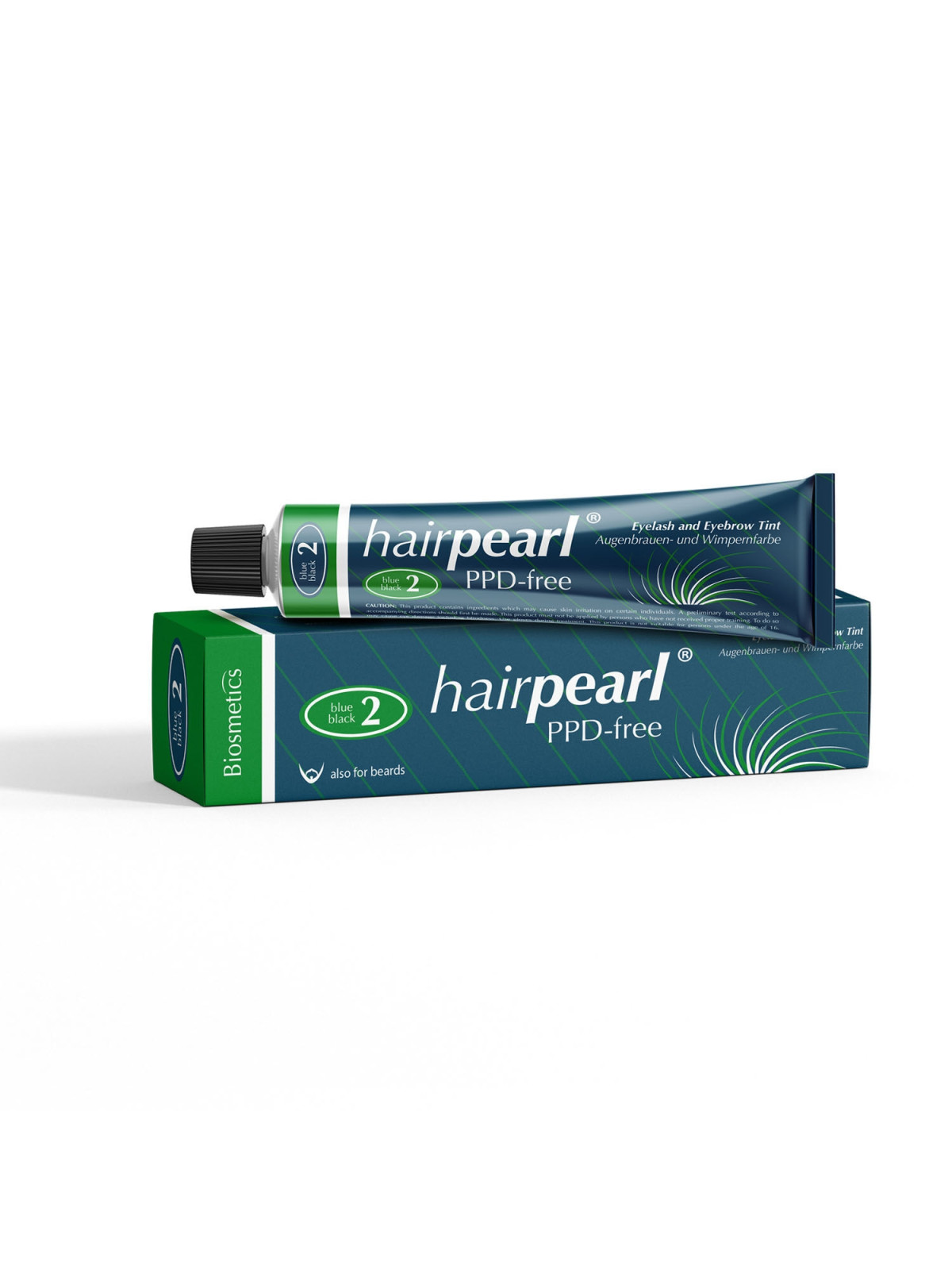 Hairpearl Eyelash and Eyebrow Tint PPD free No 2 Midnight Blue (Blue Black)