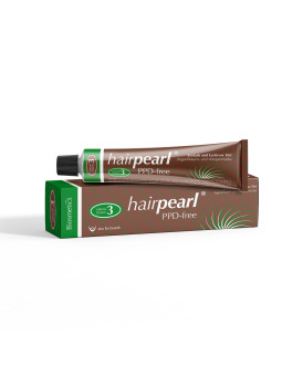 Hairpearl Eyelash and Eyebrow Tint PPD free No 3 Nougat Brown (Natural Brown)