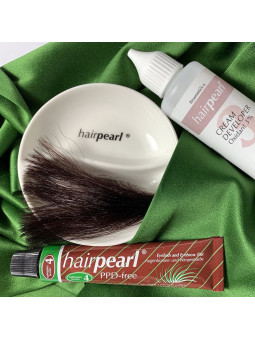 Hairpearl Eyelash and Eyebrow Tint PPD free No 4 Cherry Choc (Mahogany Brown)