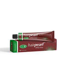 Hairpearl Eyelash and Eyebrow Tint PPD free No 4 Cherry Choc (Mahogany Brown)