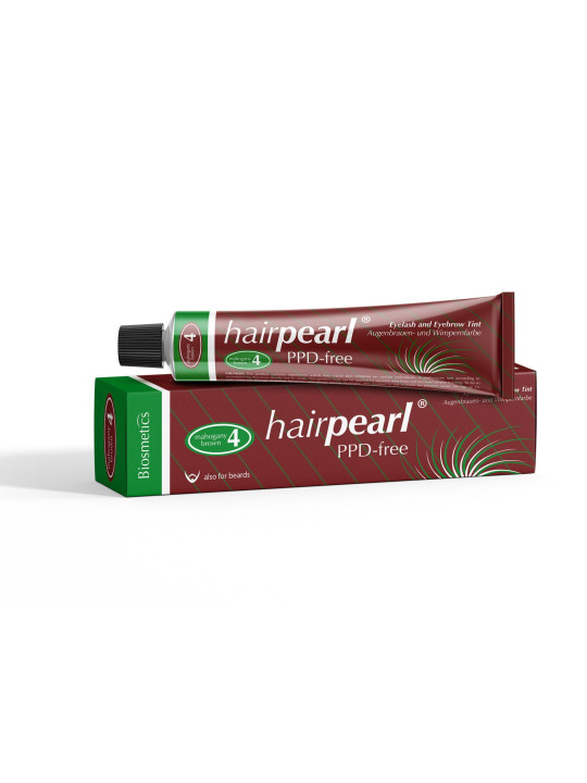Hairpearl Eyelash and Eyebrow Tint PPD free No 4 Cherry Choc (Mahogany Brown)