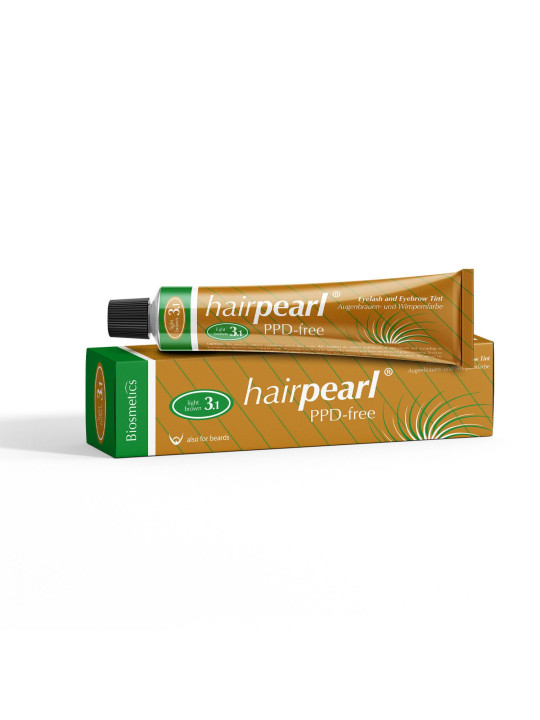 Hairpearl Eyelash and Eyebrow Tint PPD free No 3.1 Honey Brown (Light Brown)