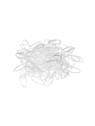 Sibel Claire Transparent Elastic Hair Bands 500pcs