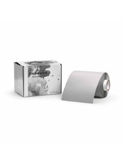 Design Embossed Silver Foil Roll 12cm x 100m