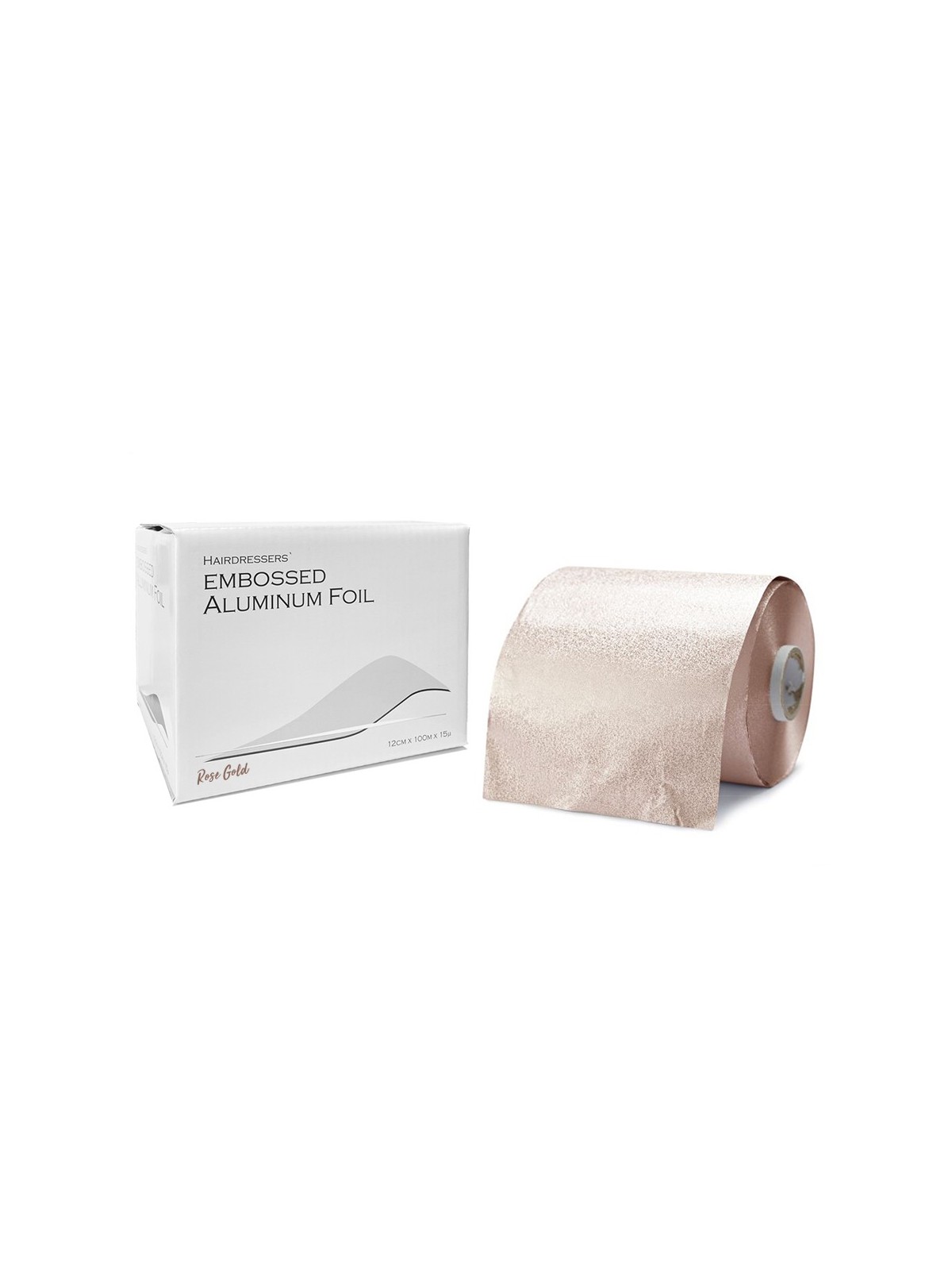 Design Embossed Rose Gold Foil Roll 12cm x 100m