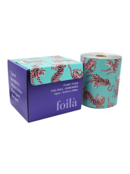 Foilà Funky Tiger reljeefne foolium 12,7cm x 100m